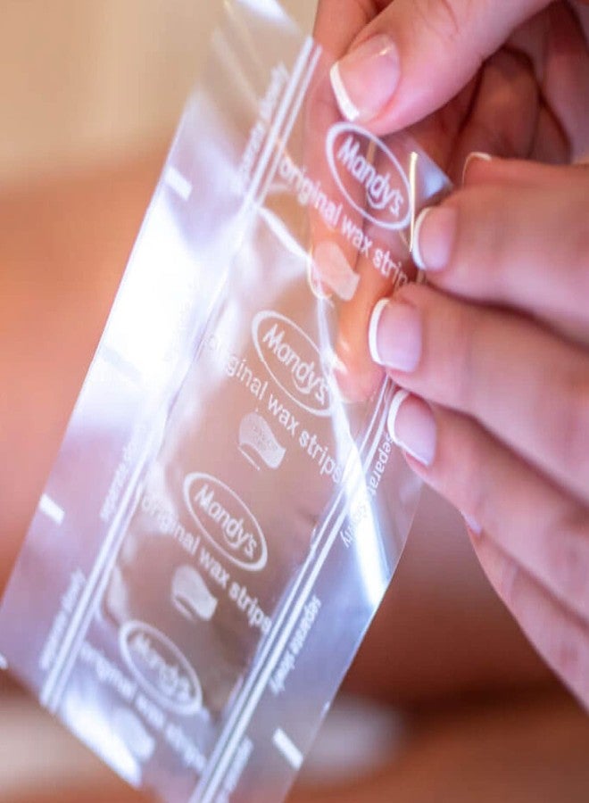 MANDY'S Original Wax Strips for Legs & Body - 10 Double Sided Crystal Strips - Image 2
